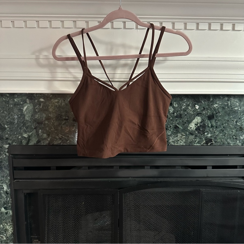 Lululemon Align Strappy Ribbed Tank Top Java size 6
